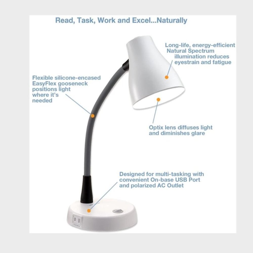 Verilux Tazza Natural Spectrum Desk Lamp